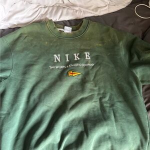 Vintage Nike Olive Green Athletic Sweatshirt